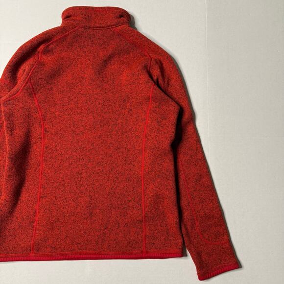 Patagonia Women's size M Better Sweater Heathered Dark Red Quarter Zip Pullover - Picture 7 of 9